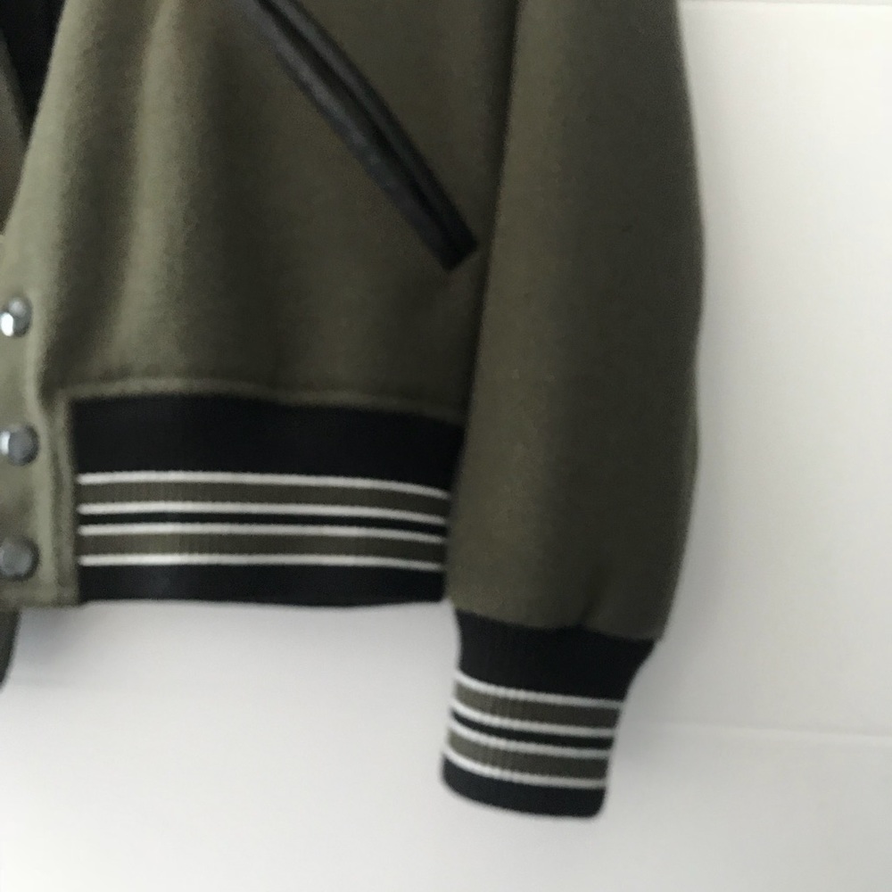 SAINT LAURENT BOMBER CLASSIC OLIVE GREEN - Picture 4 of 8